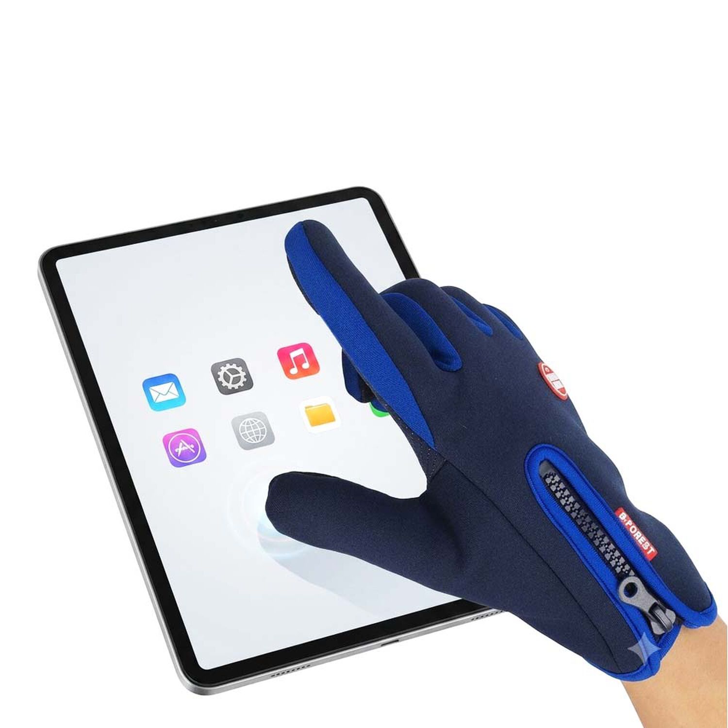Guantes T&eacute;rmicos Unisex Azul image number 4.0
