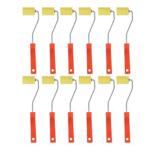 Set 12 Rodillos Esponja 2 Pulgadas Mango Plastico Pintar