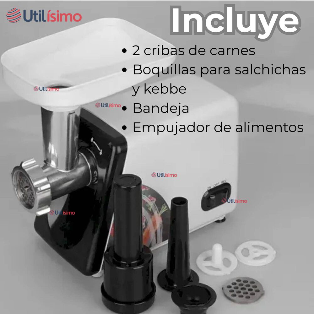 Máquina Moledora De Carnes Picadora Eléctrica 2500w De Potencia Choclo image number 8.0
