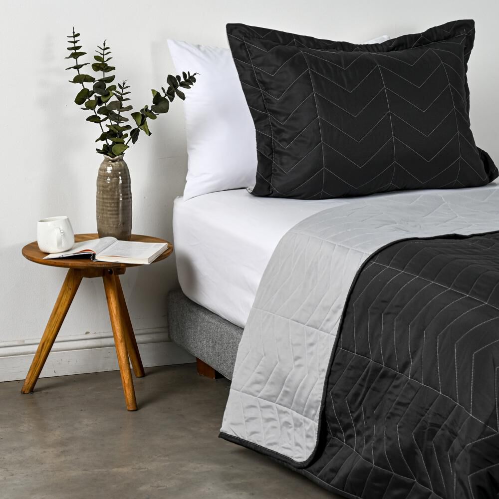 Quilt American Family Gris Grafito / 1.5 Plazas image number 1.0