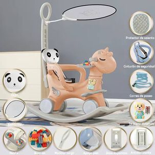 Correpasillo Andador Balance 3 En 1 Con Accesorios Rosado