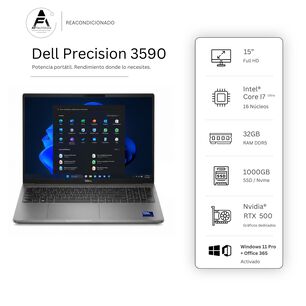 Notebook Dell 3590 Ultra 7 Npu/ai Boost 32gb 1tb Edici&oacute;n Exclusiva Win Office Reacondicionado