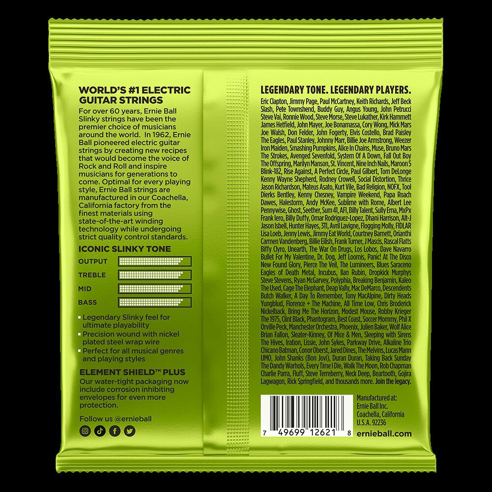 Cuerdas Guitarra El&eacute;ctrica De 7 Regular Slinky Ernie Ball 10-56 2621 image number 1.0
