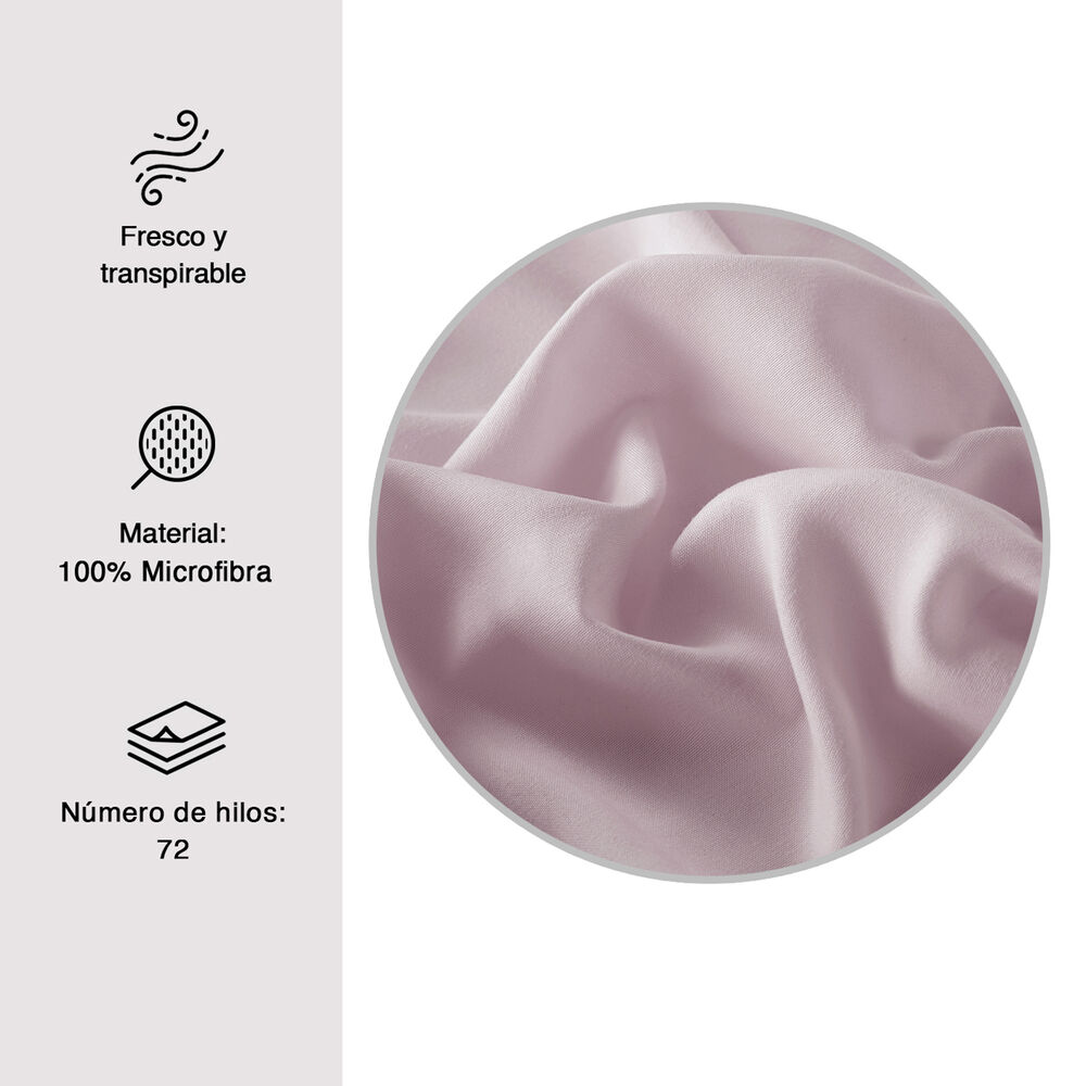 Sábana Broderie King Palo Rosa image number 2.0