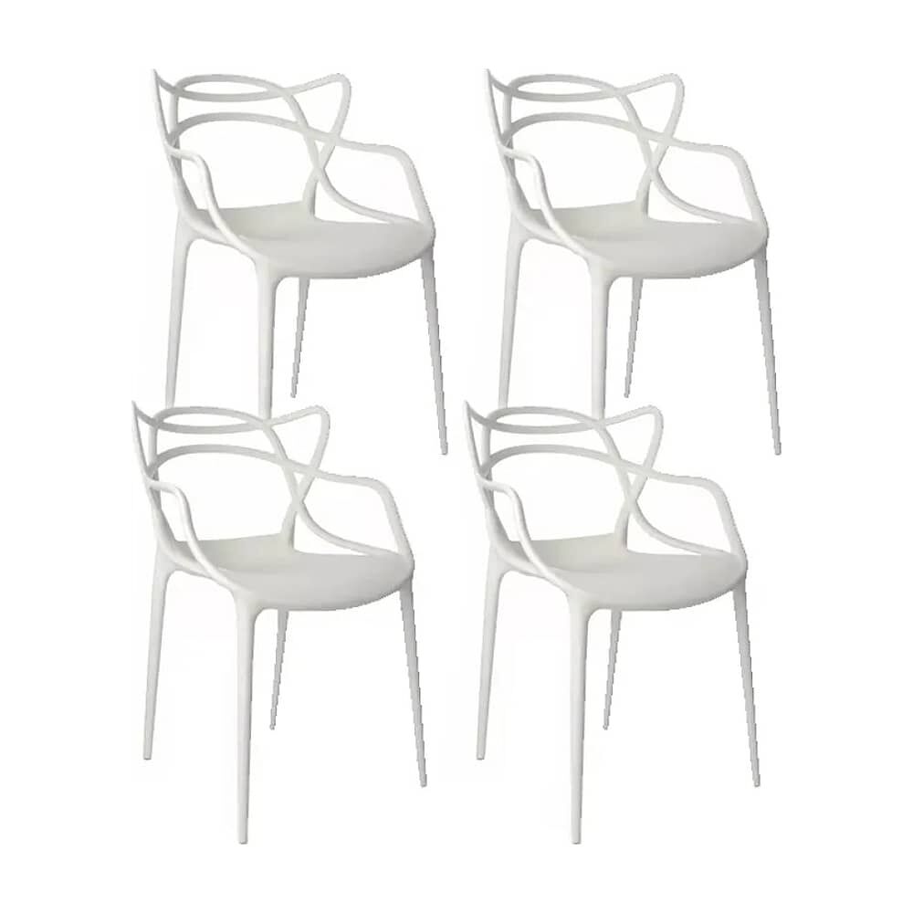 Pack 4 Sillas Master Blanco image number 0.0