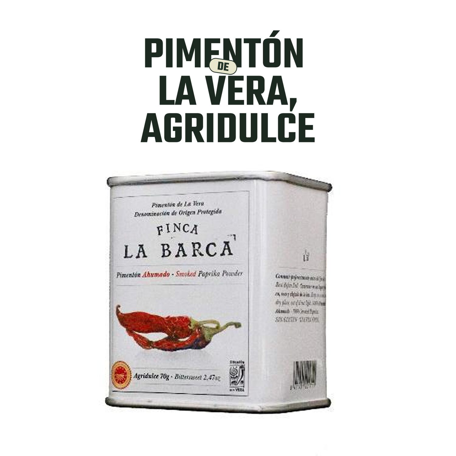 Piment&oacute;n Ahumado Agridulce Finca La Barca 1 X 70 Gr image number 2.0