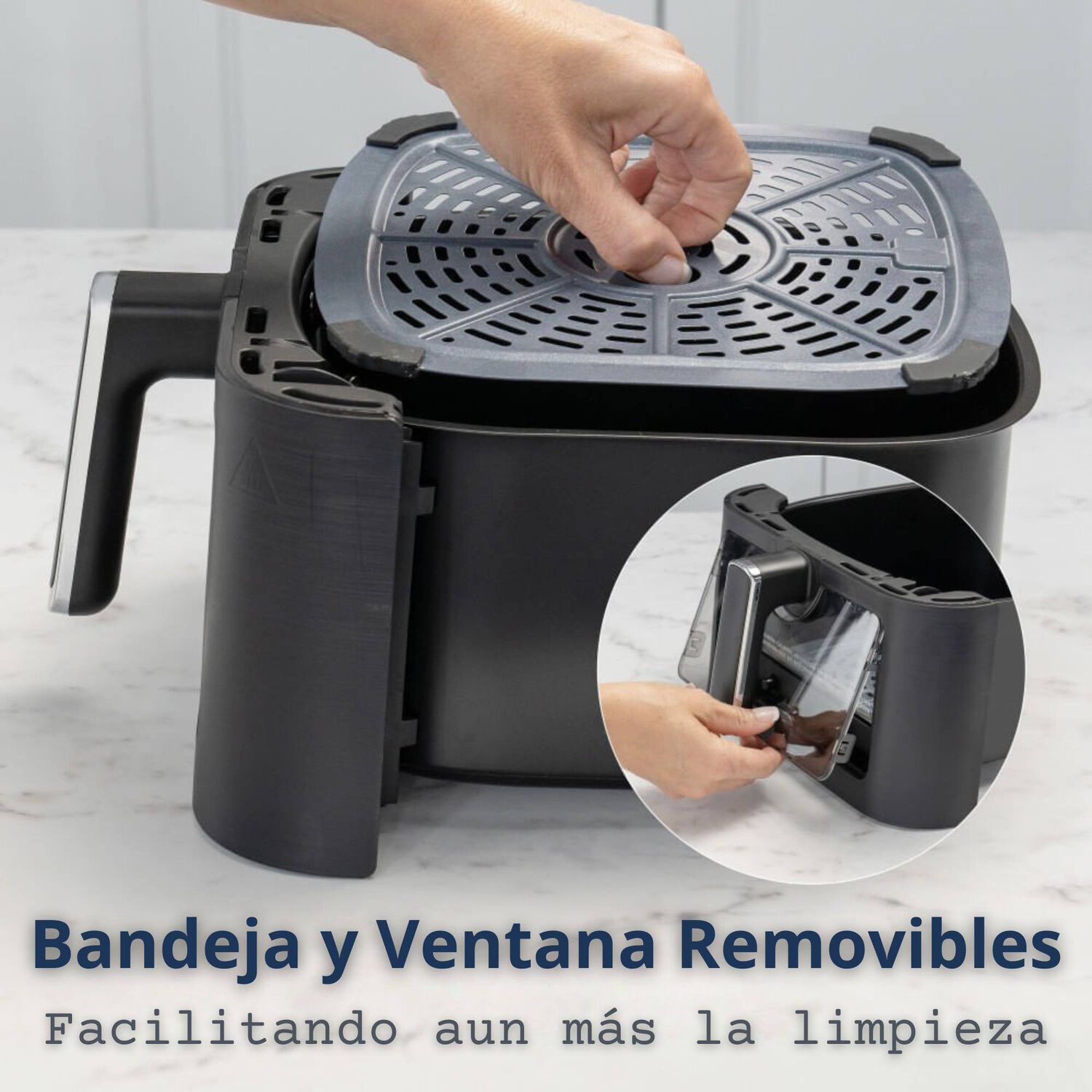 Oster Freidora De Aire Digital, Recubrimiento Oster Diamondforce, 6l De Capacidad, 10 Programas Autom&aacute;ticos, Ckstaf60wddf + 100 Forros Antiadherente  image number 4.0