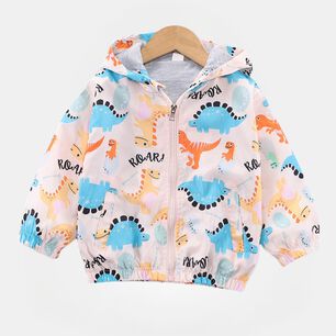 Cortaviento Impermeable Chaqueta Estampado Ni&ntilde;o Y Beb&eacute; Dinosaurs Roar