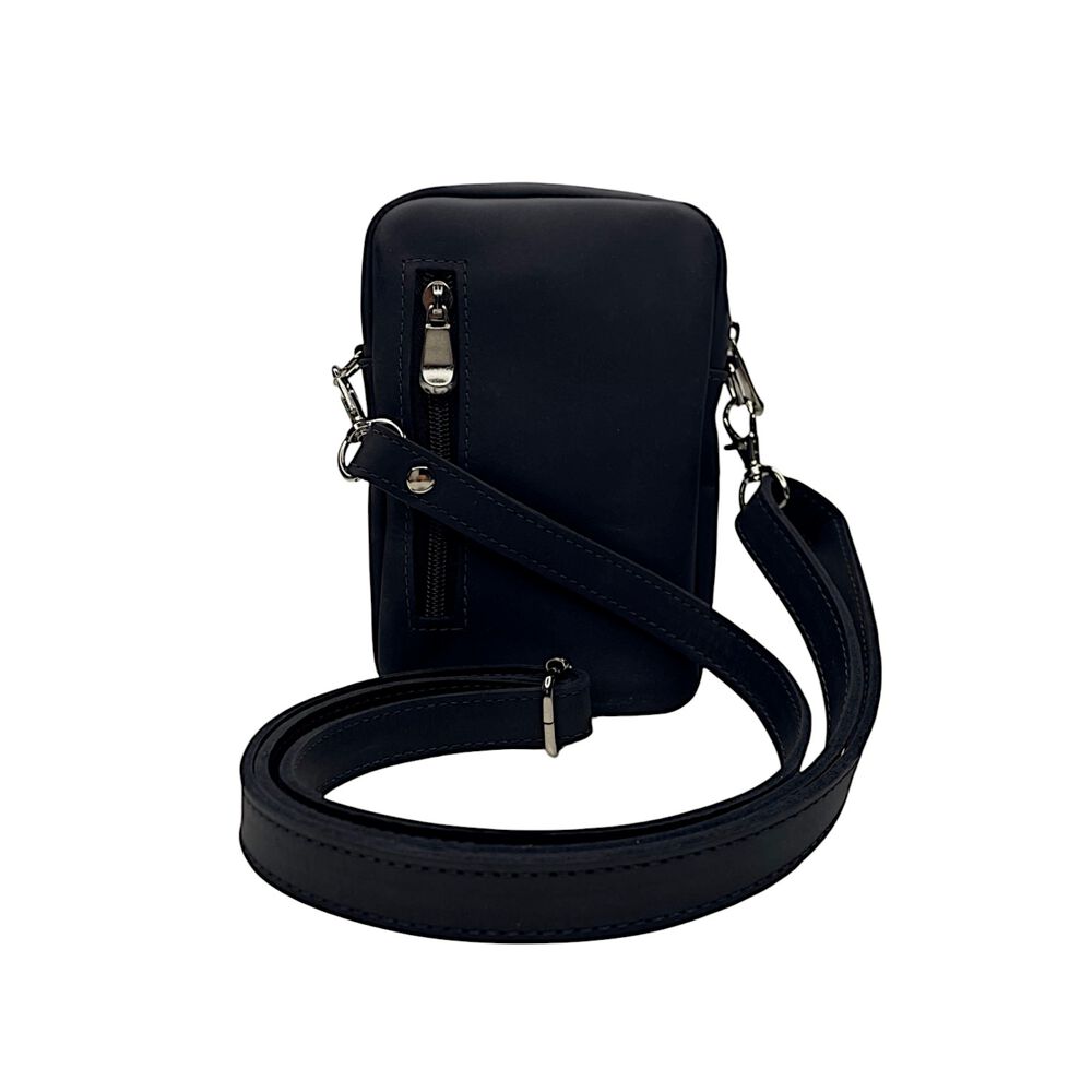 Cartera De Cuero Canela Negro image number 2.0