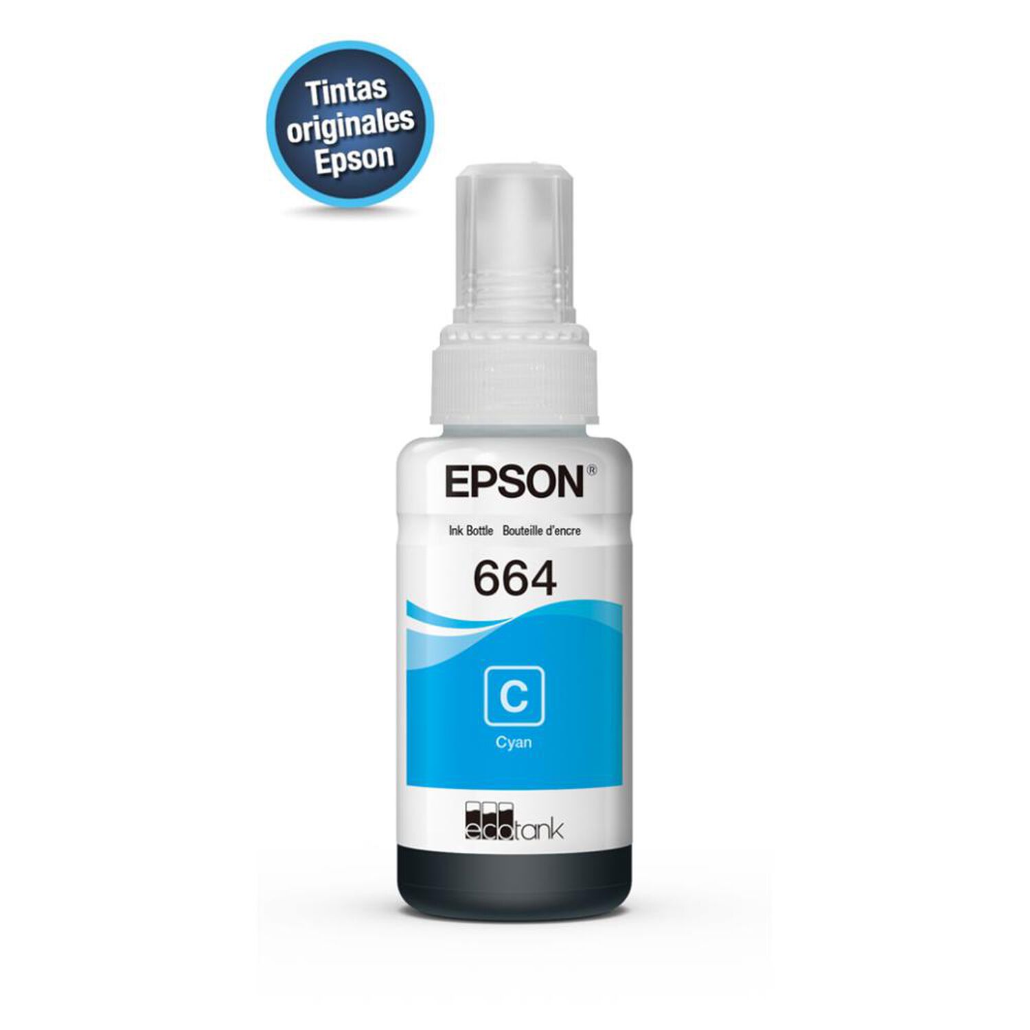 Tinta Epson T664 Cyan image number 0.0