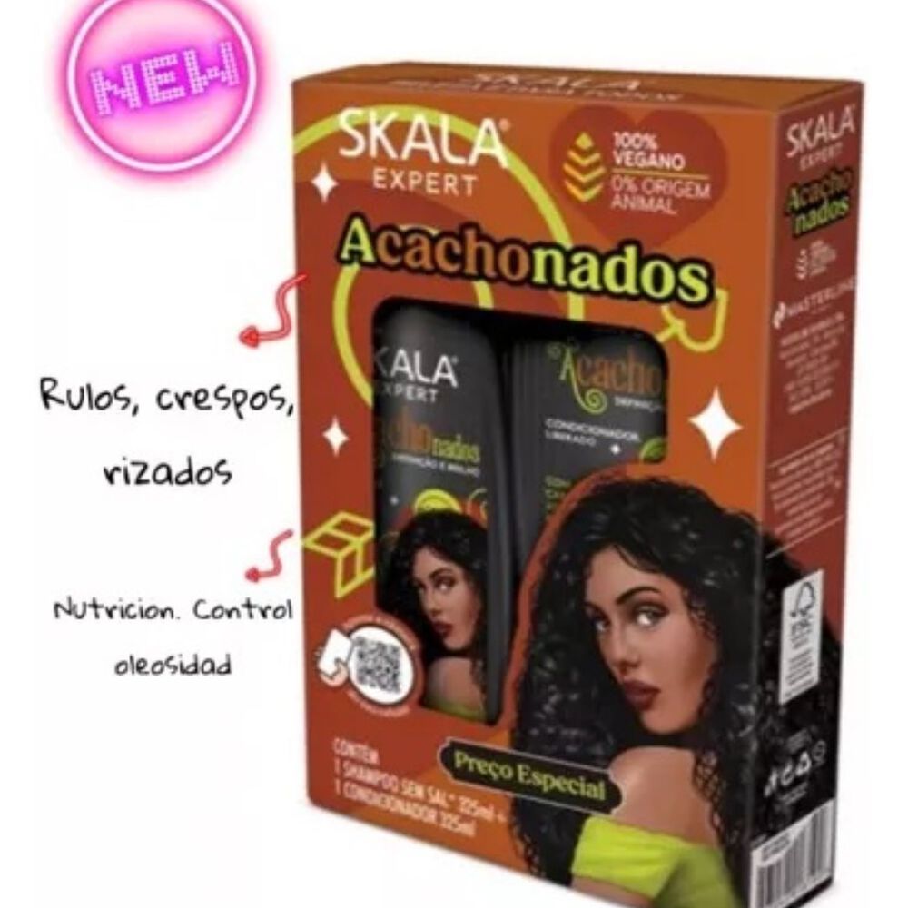 Kit Shampoo Y Acond Acachonados Skala Expert 650ml image number 1.0