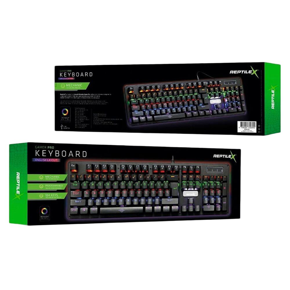 Teclado Mecanico Reptilex Full Rgb Para Pc Ps X-box Rx-0018 image number 2.0