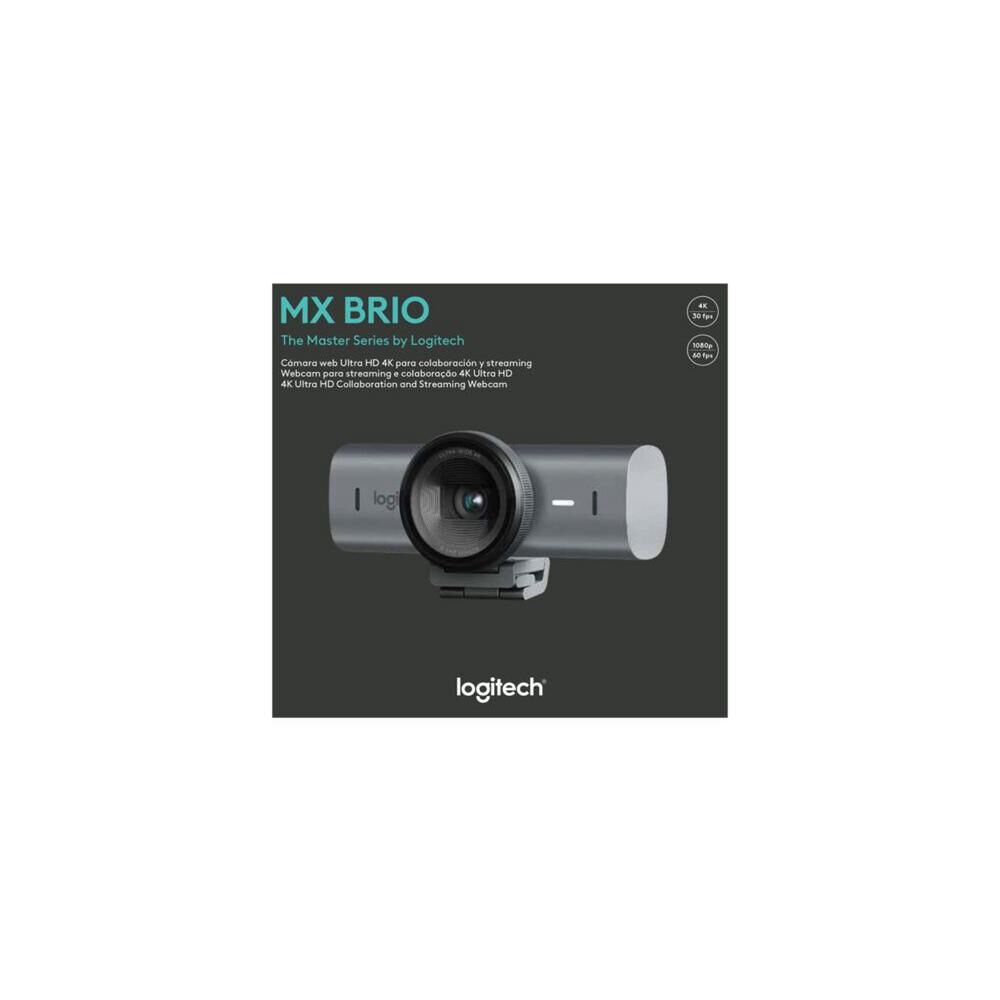 Camara Web Webcam Logitech Ultra Hd 4k Mx Brio Grafito image number 6.0