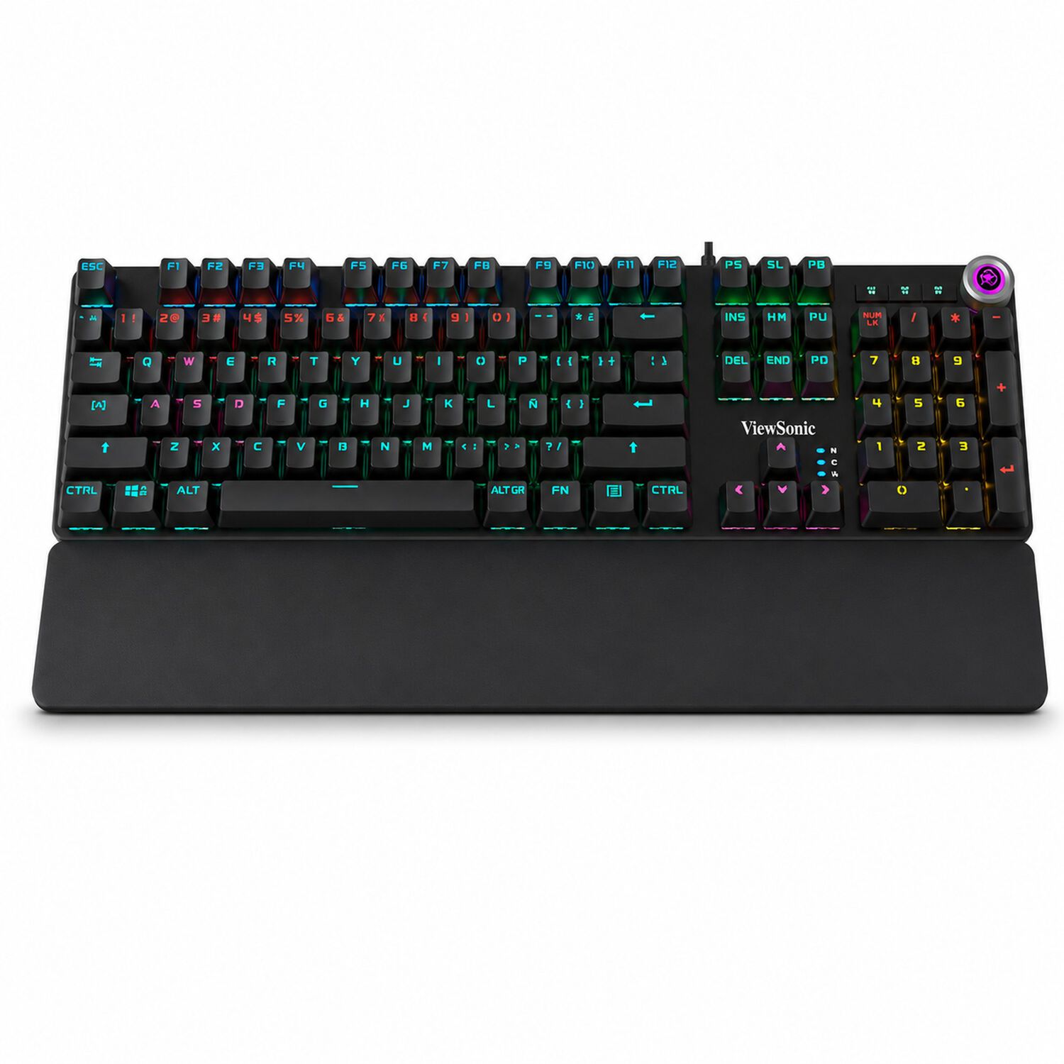 Teclado Mec&aacute;nico Rgb Con Apoya Mu&ntilde;ecas Gamer Ku535 Viewsonic image number 1.0