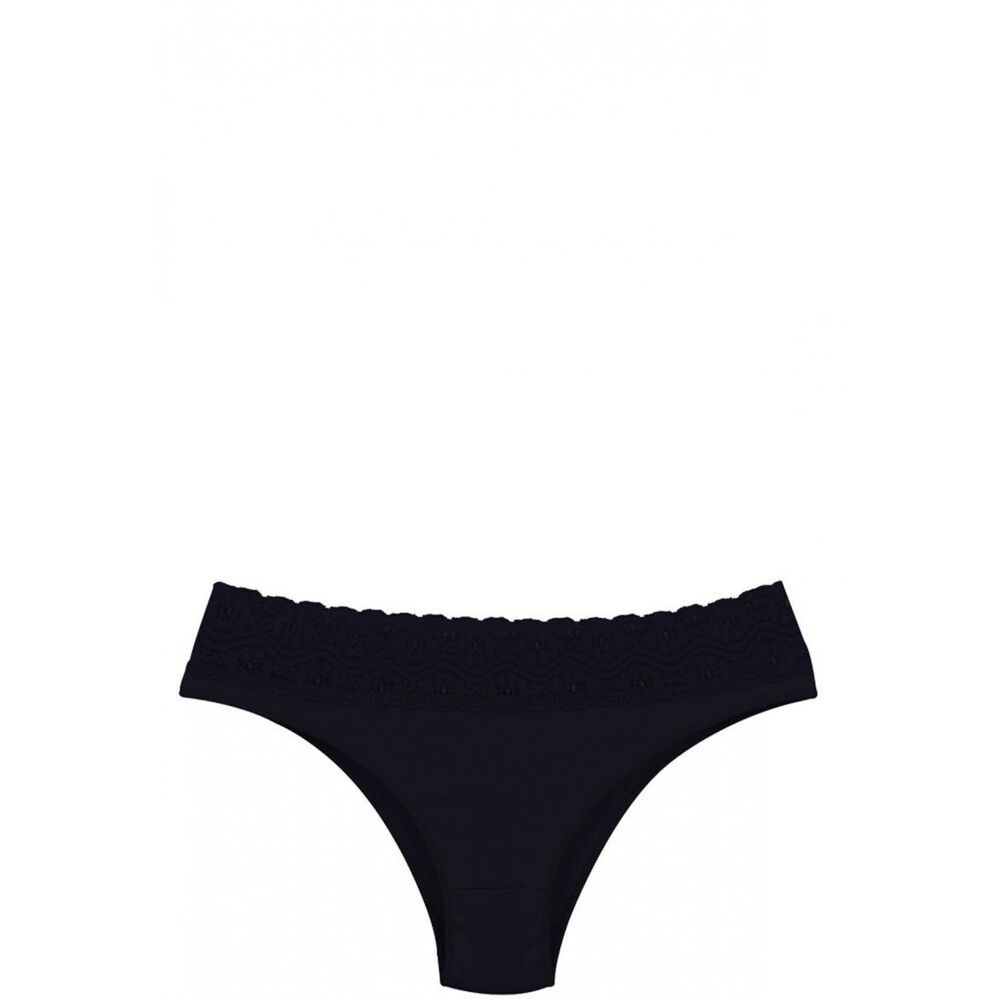 Bikini Algod&oacute;n Con Encaje Negro 2rios image number 3.0