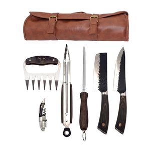 Wayu Set Parrillero Pu Cuero Premium