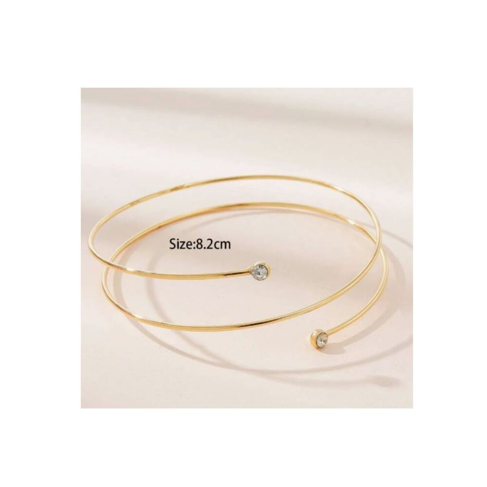Brazalete Brazo Superior Joyas Accesorios Diamante Imitacion image number 3.0