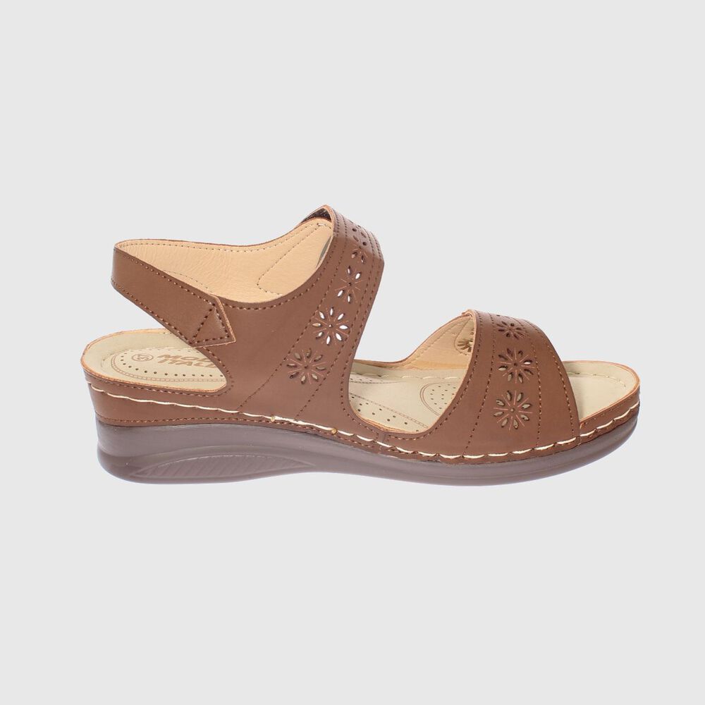 Sandalia Confort Caf&eacute; Modelo Italiano Art. 5ask76613brown image number 3.0