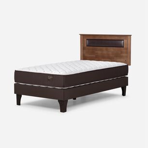 Cama Europea Rosen Ergo T / 1.5 Plazas / Base Normal + Respaldo Ferrara