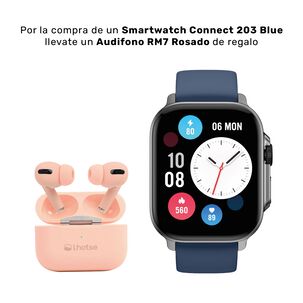 Pack Smartwatch Connect S03 Blue+ Audífono Rm7 Pink Lhotse