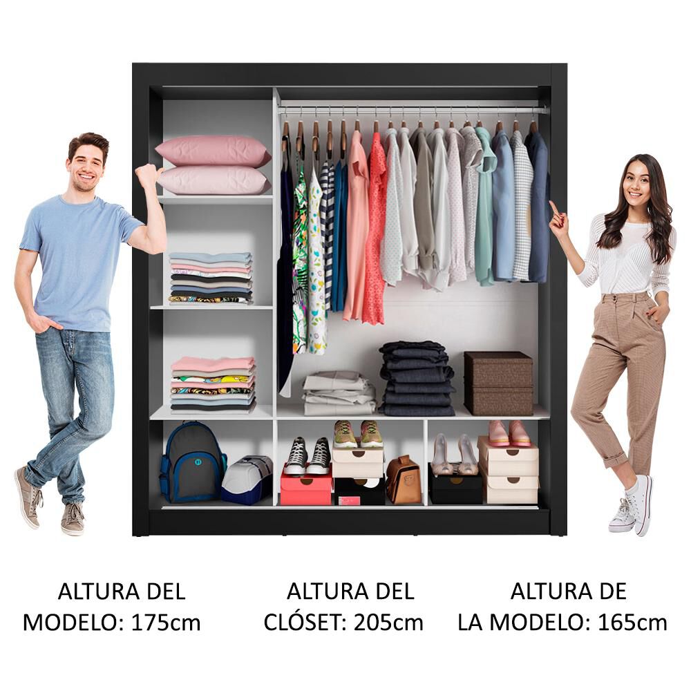 Cl&oacute;set Vekkahome Monaco / 3 Puertas image number 7.0