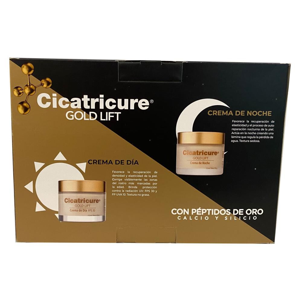 Set De Tratamiento Antiedad Cicatricure Gold D&iacute;a 50g + Noche 50g image number 1.0