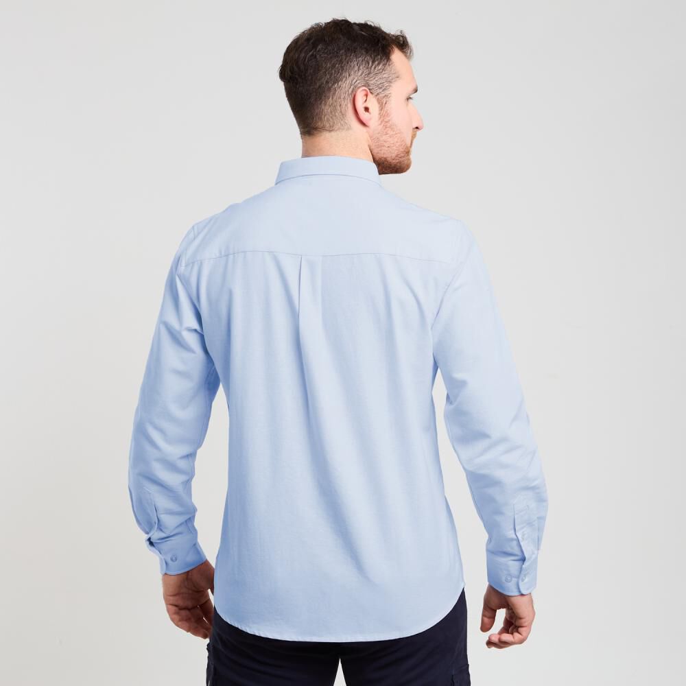 Camisa Lisa Regular Manga Larga Hombre Peroe image number 2.0