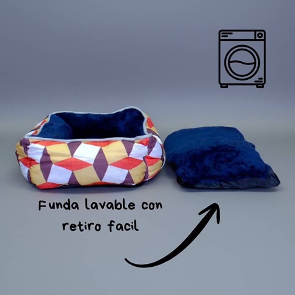 Cama Para Mascotas Espuma - Talla S (tricolor Cafe) image number 3.0