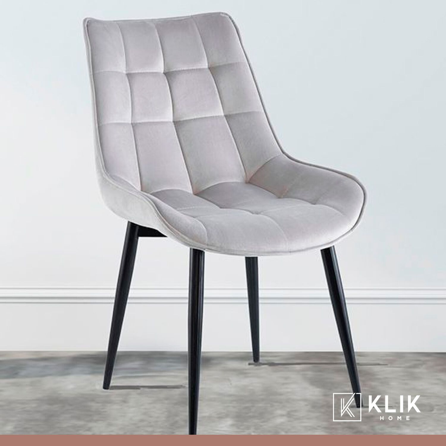 Comedor Mesa Redonda De Vidrio Cross 120cm + 5 Silla Macron Terciopelo - Gris image number 1.0