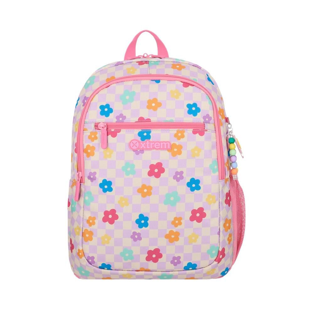 Mochila Xtrem Logan 6xt Flores Rosado image number 0.0