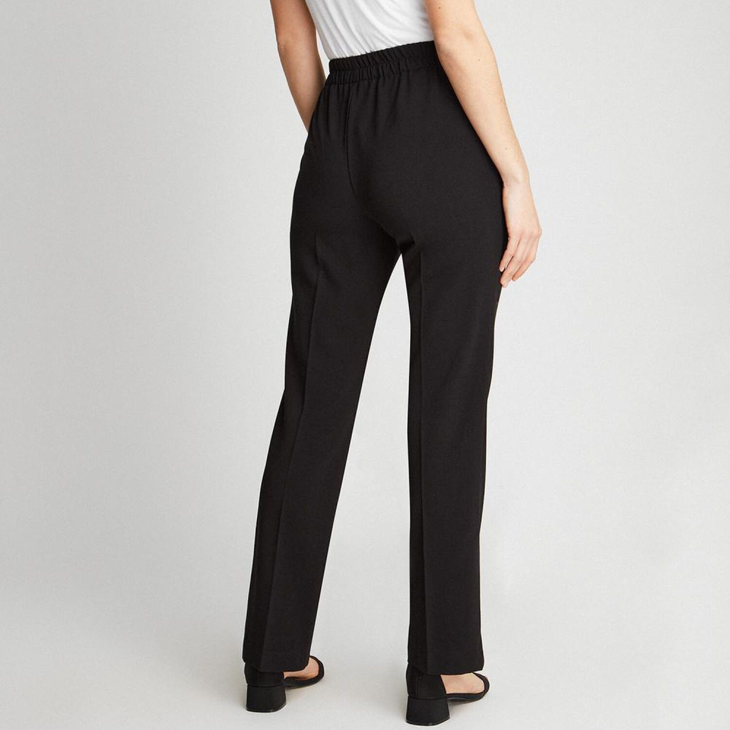 Pantal&oacute;n Tiro Medio Straight Mujer Lorenzo Di Pontti image number 2.0