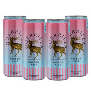 Coctel Guerrilla Moscow Mule Sin Alcohol X4