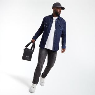 Camisa Denim Slim Manga Larga Hombre Rolly Go