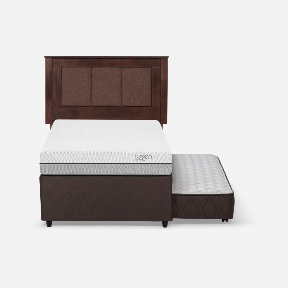 Cama Nido Rosen Pratta / 1.5 Plazas / Base Normal + Respaldo Rachel image number 6.0