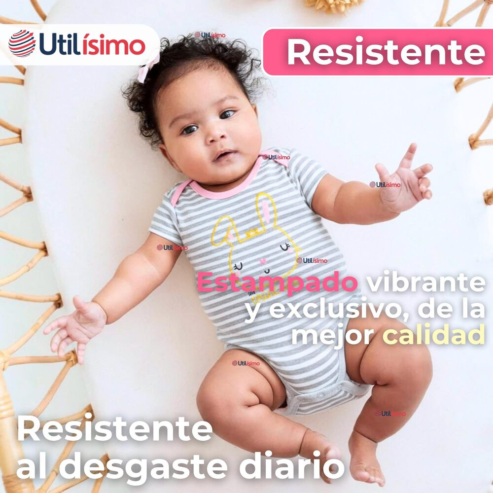 Pack 4 Bodys Ni&ntilde;a Manga Corta Tedmimak 100% Algod&oacute;n Sparkle Like A Princess image number 6.0