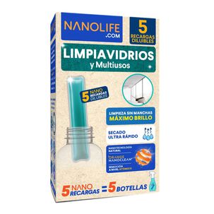 Limpiavidrios Recarga Rinde 5x600ml - Deysa Nanolife