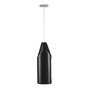 Mini Batidor Portátil Espuma Café Leche Manual Pilas Negro