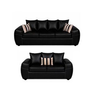 Juego De Living Elegant Detail Houston Pu / 5 Cuerpos