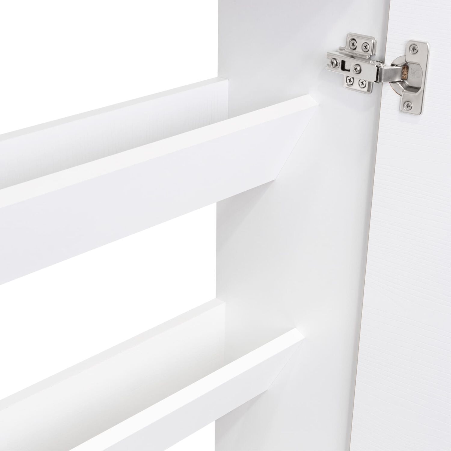 Mueble Zapatero Organizador 80,6x63,2x22,1 Cm Blanco Y Caf&eacute; Claro image number 7.0
