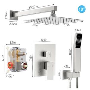 Plato Ducha Brazo Y Monomando Tel&eacute;fono