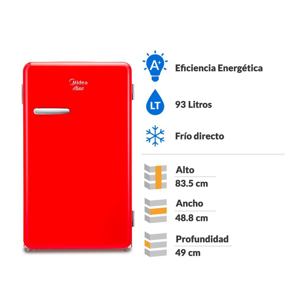 Minibar Midea MDRD142FGE13 / Frío Directo / 93 Litros / A+ image number 1.0
