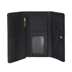 Billetera Mujer Fidelia Negra Kenneth Cole
