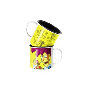 Taza Enlozada Lechera Bob Pati&ntilde;o Los Simpson Dibujo