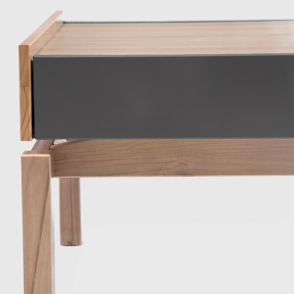 Mesa De Centro Barcelona 1 Caj&oacute;n Grafito-roble image number 7.0