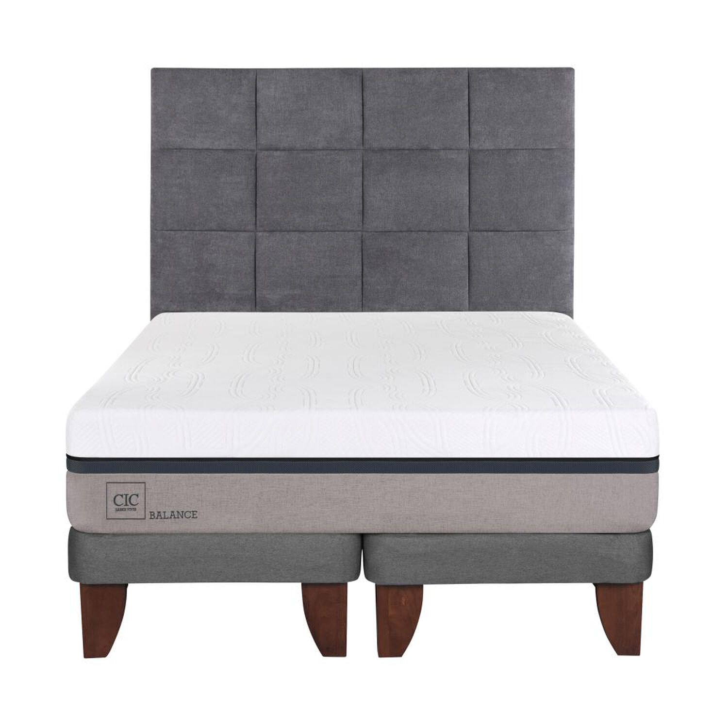 Cama Europea Cic Balance / Super King / Base Dividida  + Respaldo image number 0.0