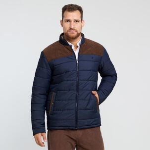 Chaqueta Bloque Color Cuello Alto Hombre Herald