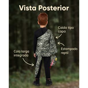 Disfraz Anaconda Infantil Tipo Capa Con Cabeza De Serpiente, Para Fiestas Y Cosplay