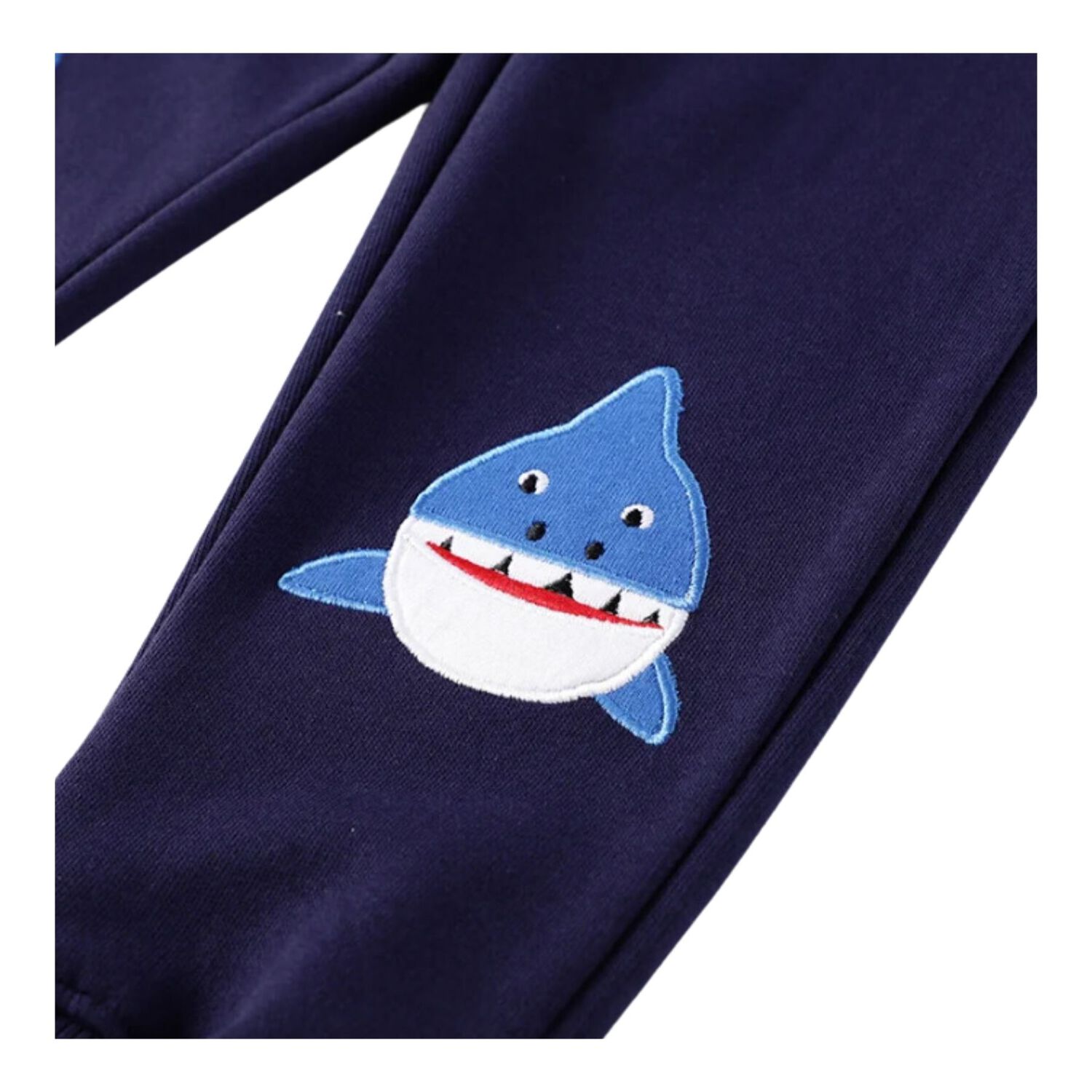 Pantal&oacute;n Buzo Ni&ntilde;o 100% Algod&oacute;n Jump Kids Azul Oscuro Tiburones image number 3.0