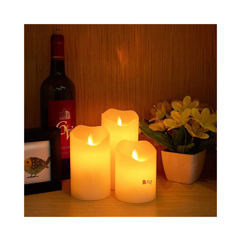 Vela Led Con Forma De Llama Apariencia De Fuego - Ps image number 3.0