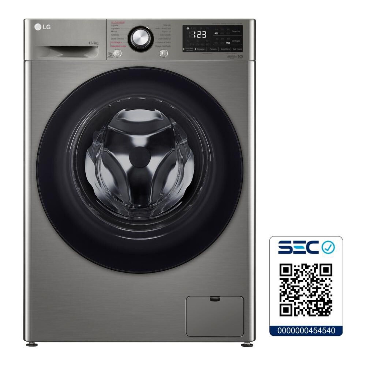 Lavadora Y Secadora 12/7 Kg Lg Wd12vvc5s6c Ai Dd image number 4.0